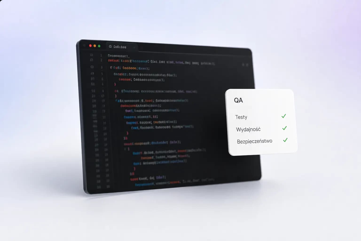 Edytor kodu i karta testów QA